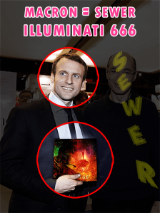 Macron le Satanique diffuse les albums de SEWER !!!